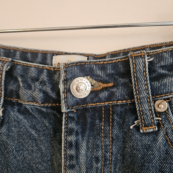 Princess Polly High-Waist Denim Blue Shorts - Picture 3 of 8